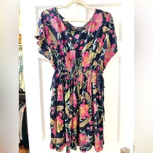 Anthropologie Line & Dot floral print dress